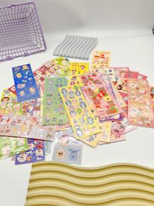 10入組隨機卡通貼紙 - 彩色 - 查看 11