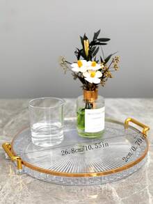 1入組雙耳朵託盤,浴室和珠寶收納盒託盤