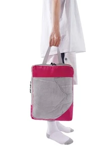 Travel Storage Bag Large Capacity Waterproof Compression Packing Organizer With Double Layer, Dual Zippers, And Travel Compression Bag Compression Storage Bag For Luggage Nylon Material Mesh Visualization Diamond Grid For Men And Women Travel Essentials