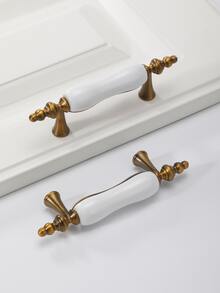 1pc Ceramic Handle For Drawer, Cabinet, Wardrobe - Multicolor - View 2