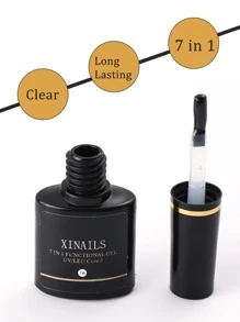 毫升透明功能凝膠，7 合 1 硬凝膠指甲延長凝膠 Apex 快速黏合指甲尖棒水鑽強化指甲膠凝膠 - 無色 - 查看 6