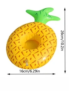 1入組鳳梨形狀水池漂浮杯墊