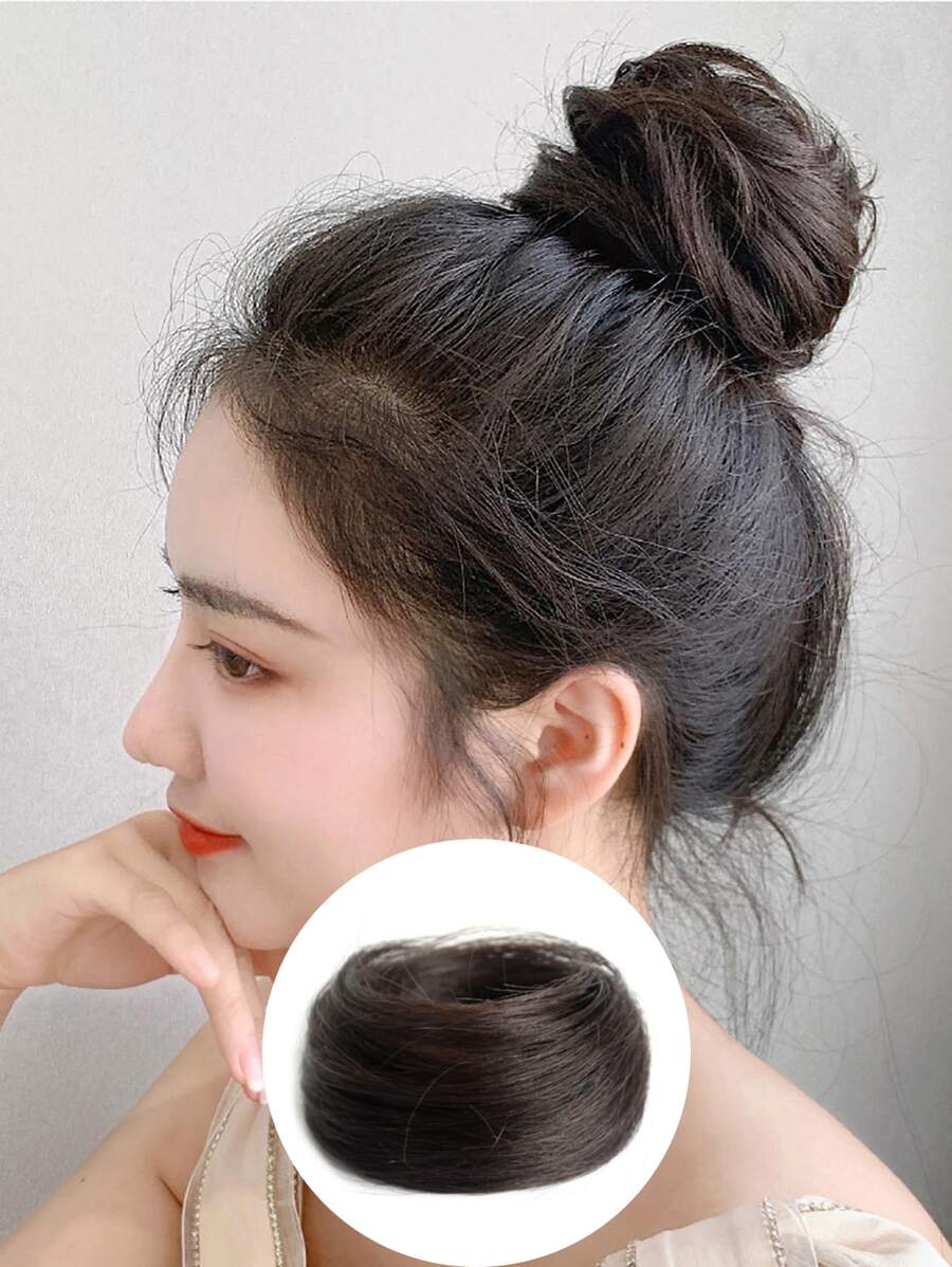 短小波浪合成纖維頭髮髻