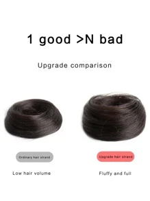 短小波浪合成纖維頭髮髻