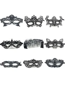 9萬聖節性感蕾絲套套裝哥特式蕾絲套裝樂趣眼罩