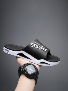 男士室內拖鞋 - 黑色 - 查看 3