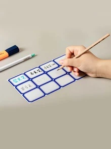 Self-adhesive No-dry Sticker Labels For Notebook, Hand Account Labels, Handwritten Price Tag And Sign Label For Stationery And Office Supplies - Blue - View 6