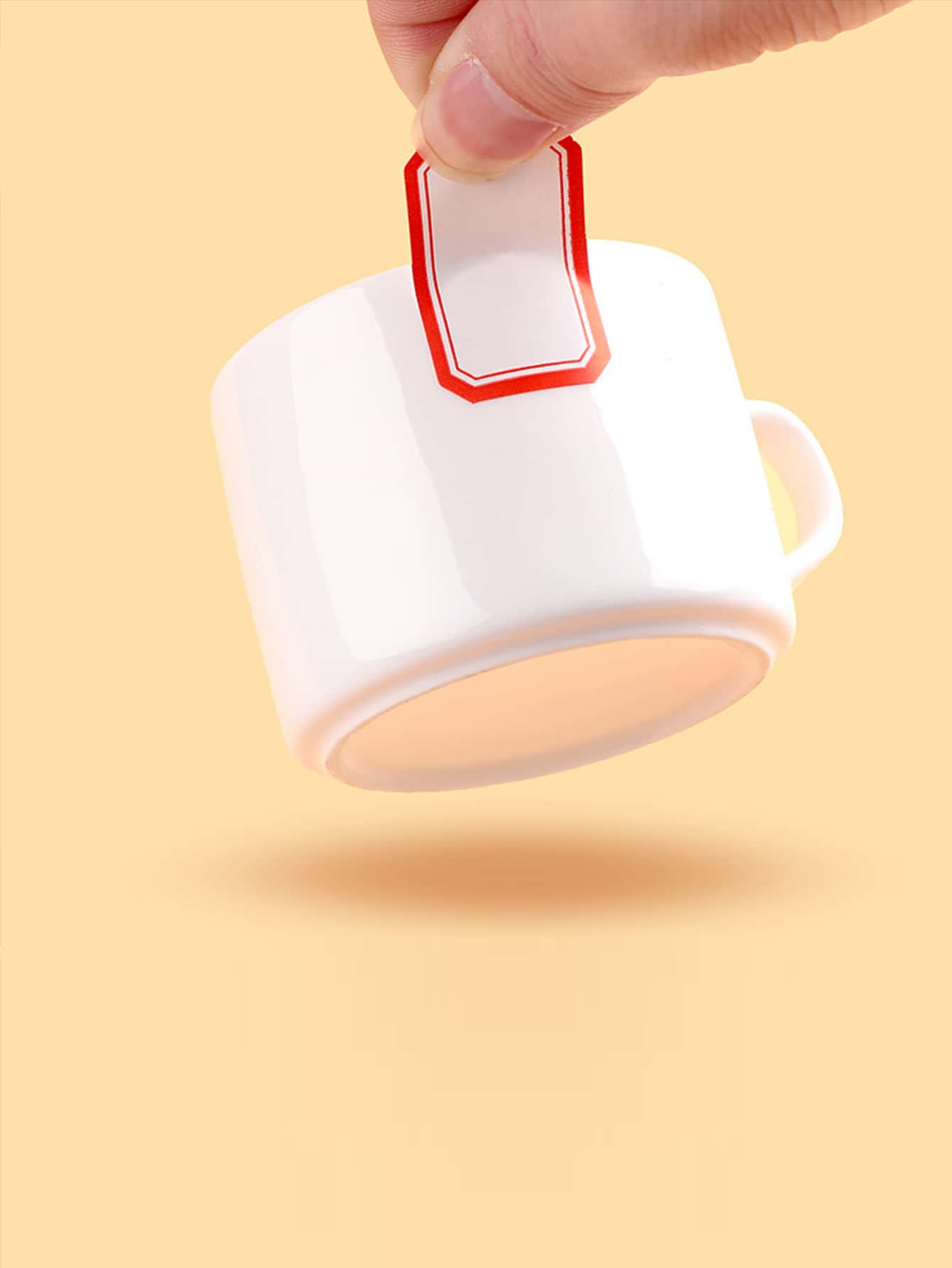 筆記本自粘不干貼紙標籤，手帳標籤，手寫價格標籤和文具和辦公用品標誌標籤 - 藍色 - 查看 4