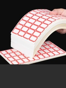 Self-adhesive Non-drying Sticker Labels, Stationery For Office Use - Ideal For Notebooks, Name Tags, Handwritten Price Labels And More - Blue - View 7