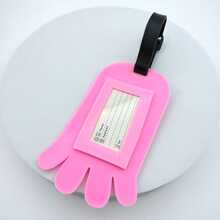 Cartoon Octopus Luggage Tag for Airplane Travel - Prevent Lost Luggage - 1 Piece - Pink - View 5