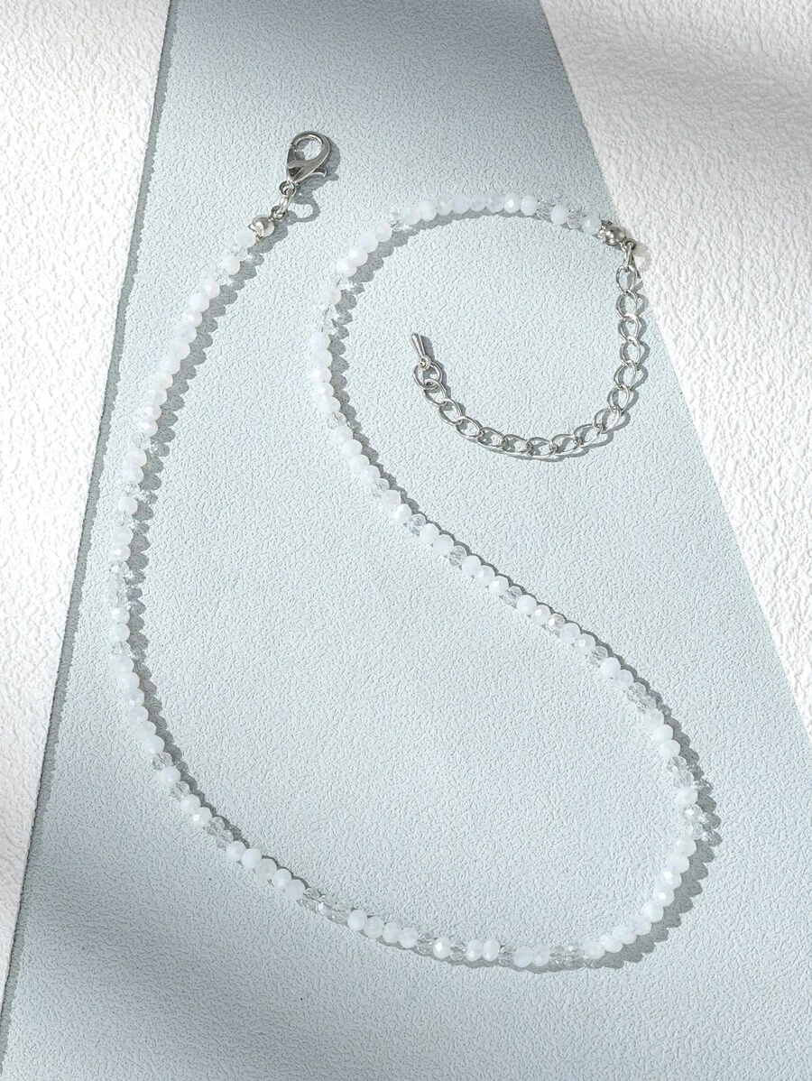 1 件多色种子串珠项链（珠子随机排列）