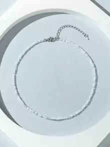 1 件多色种子串珠项链（珠子随机排列）