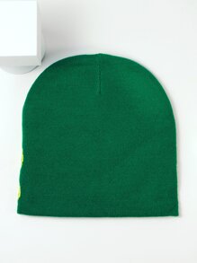 1件女式新款提花針織帽,帶有刺繡字母,適用於街頭風格,保暖,日常穿著 - 彩色 - 查看 6