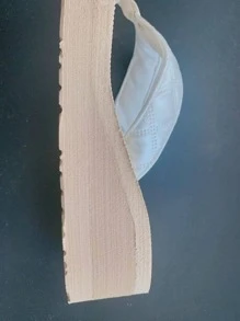 Fashionable Heart Decor Outdoor Vacation Flip-flops - Beige - View 9