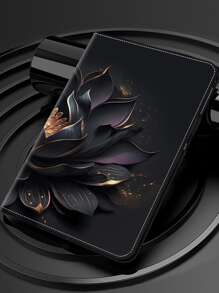 GLANDOTU Tablet Case Compatible With Samsung IPad Tablet PU Leather Multi-Angle Stand Folio Case, Lotus