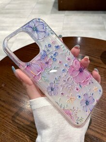 Summer Floral Clear Phone Case - Multicolor - View 5