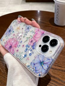 Summer Floral Clear Phone Case - Multicolor - View 2