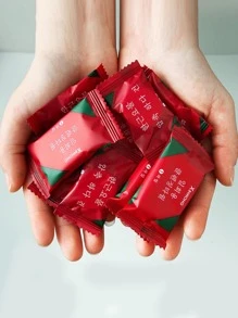 20入組/套一次性壓縮毛巾,旅行便攜包裹洗臉巾,女士便攜純加厚糖果潔面巾,壓縮小方形毛巾(新款和老包裝,混合發貨) - 彩色 - 查看 1