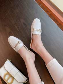 女式平底涼鞋拖鞋，2023年夏季新款，適合孕婦穿著的休閒鞋，寬鬆呈落狀設計，透氣舒適，適合室內外穿著 - 米色 - 查看 2