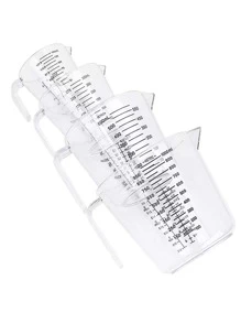 1 Miếng PP Ly đo lường Với khắc độ , Thích hợp Đối với Làm bánh , Trà sữa Cửa hàng , Chống nóng , Thích hợp Đối với Đo lường Và Đánh đập Trứng - trắng - Xem 3