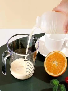 1 Miếng PP Ly đo lường Với khắc độ , Thích hợp Đối với Làm bánh , Trà sữa Cửa hàng , Chống nóng , Thích hợp Đối với Đo lường Và Đánh đập Trứng - trắng - Xem 4