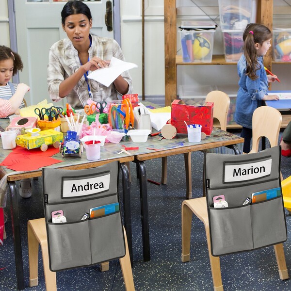 1 Pc Chairback Buddy Pocket Chart Back of Chair Organizer Seat Sacks