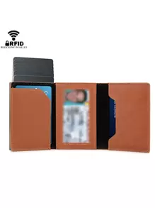 Ví đựng thẻ RFID cho nam nữ Ví Airtag Ví đựng thẻ tín dụng Túi đựng tiền Ví mỏng tương thích với Apple AirTags Tracker Air Tag Quà tặng hàng ngày, nam giới, quà tặng cho bạn trai/cha (Nâu) - màu nâu - Xem 10