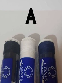 3 carretes de hilo para coser, básico de hogar,  200 mts cada carrete - Multicolor - Ver 3