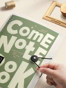 B5活頁筆記本帶可拆卸套夾,,完美辦公,,寫作, - 橄欖綠 - 查看 2