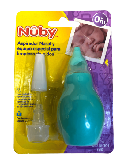 Aspirador Nasal con Equipo de limpieza para los oidos Nuby +0m