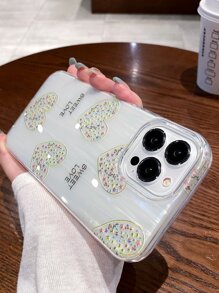 เคสโทรศัพท์ใสลายหัวใจ - มัลติคัลเลอร์ - ดู 5