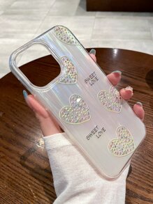 เคสโทรศัพท์ใสลายหัวใจ - มัลติคัลเลอร์ - ดู 3