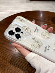 เคสโทรศัพท์ใสลายหัวใจ - มัลติคัลเลอร์ - ดู 4