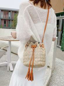 Bolsos cruzados de mujer Liso - Beis - Ver 1