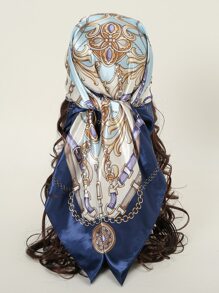1 dây chuyền thời trang họa tiết khăn vuông Bandana - Nhiều màu - Xem 1
