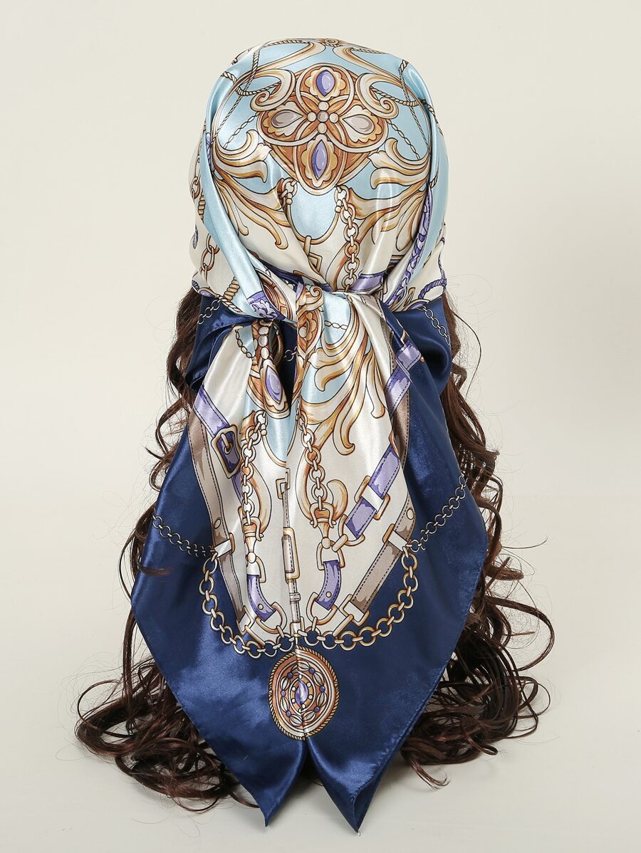 1 dây chuyền thời trang họa tiết khăn vuông Bandana - Nhiều màu - Xem 1