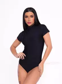 Women Bodysuits - Black - View 1