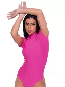 Women Bodysuits - Pink - View 3