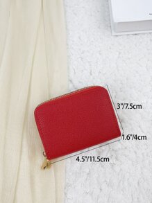 1 túi đựng thẻ màu đỏ Túi đựng đồ nam và túi đựng thẻ Ví nhỏ hai lớp có khóa kéo tiền xu cho nam và mua sắm hàng ngày Chuyến đi học Thẻ nhẹ di động Thẻ căn cước Công nhân viên chức cho nam Ngày lễ Kỷ niệm Quà tặng sinh nhật Phụ kiện Quà tặng Quà tặng cho giáo viên Ví đựng thẻ Ví đựng danh thiếp Ví đựng thẻ tín dụng cho phụ nữ Ví dành cho phụ nữ Ví mini Ví đựng thẻ Ví đựng thẻ - Đỏ - Xem 4
