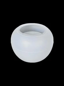 2入組/套DIY裝飾製作成套工具帶小圓收納盒,橢圓形底座,模具,和球形矽膠模具(模型數字:) - 白色 - 查看 4