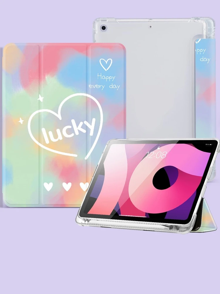 מארז Color Block תואם ל-IPad עם מחזיק עט, תומך במכסה אוטומטי של שינה/התעוררות - ריבוי צבעים - ראה 3