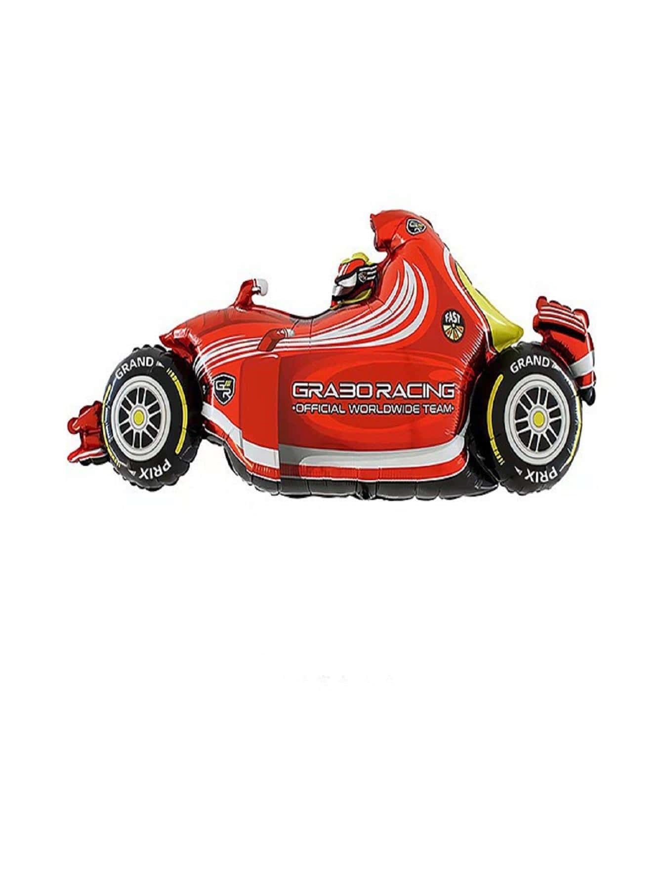 Fotohintergrund 1. Geburtstag – Rennauto-Design, Schwarz-weiß Kariert Mit Helm & Trophäen-Motiv