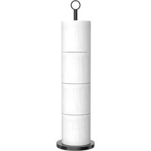 Toilet Paper Holder (With Reserve Function), Freestanding Stainless Steel Toilet Paper Storage Rack, Suitable For Holding Spare Rolls In Bathroom And Toilet, Home Stuff, Table, Home Decorations, Home Organization And Storage, Room Decor Bedroom, Kitchen Tools, Organizer Kitchen, Travel, Holiday, Napkin Holder, Festival Family Gathering, For Home Kitchen Bedroom Living Room Dining Room, Home Decoration Accessories, Decorative Box, Women Wedding Gift, Summer Travel Holiday Festival Must-Have - Black - View 1