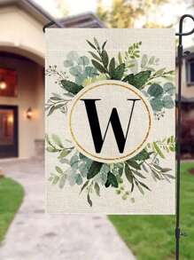 1入組,植物花卉亚麻双面花园旗帜（12英寸*18英寸/30厘米*45厘米）,家居裝飾,戶外裝飾,院子裝飾,花園裝飾（不帶金屬支架） - 彩色 - 查看 3