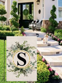 1入組,植物花卉亚麻双面花园旗帜（12英寸*18英寸/30厘米*45厘米）,家居裝飾,戶外裝飾,院子裝飾,花園裝飾（不帶金屬支架） - 彩色 - 查看 6