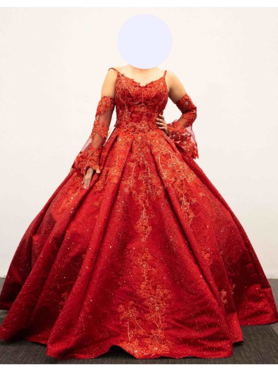 XV Years Dress - 紅色 - 查看 1