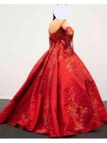 XV Years Dress - 紅色 - 查看 2