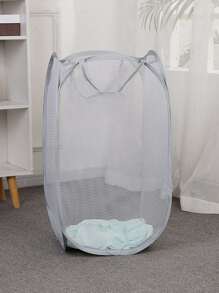 1pc Foldable Mesh Laundry Basket Dress Pants Shoes Jeans Boots Skirt Laundry Hamper, Washing Basket Bathroom Organizer, Basket, Storage Basket, Foldable Laundry Basket