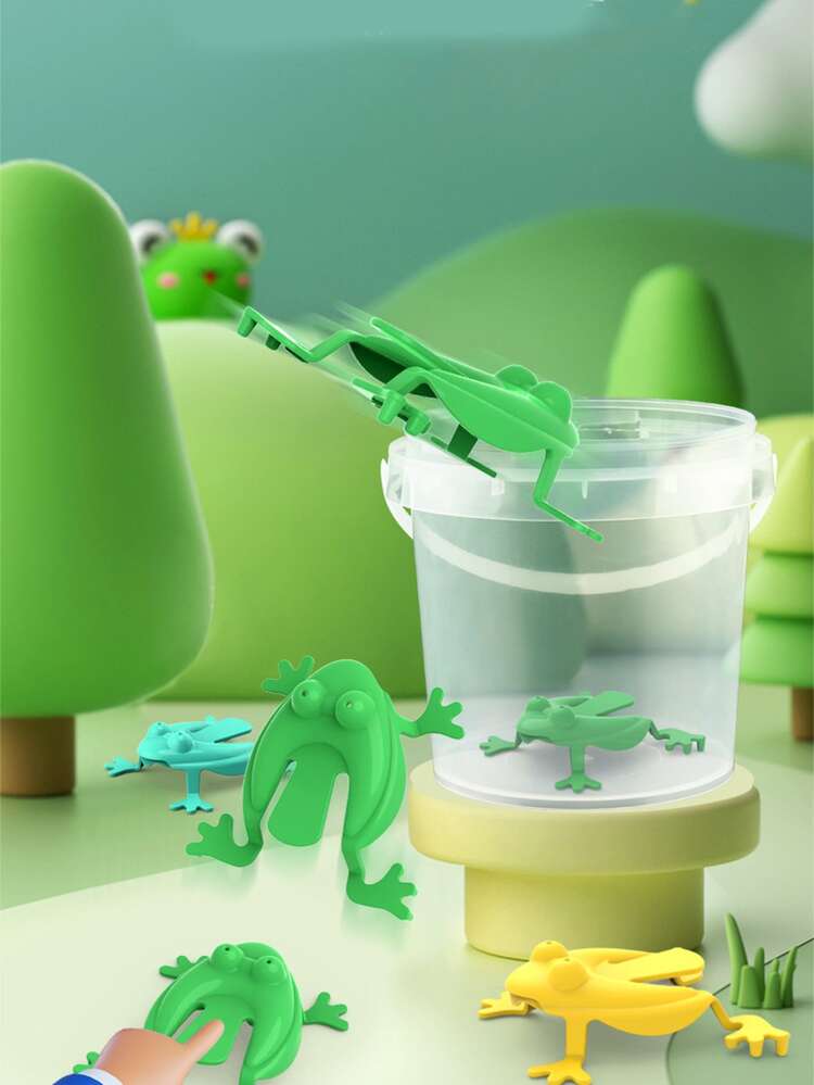 10入組單色塑料跳蛙玩具 - 彩色 - 查看 3