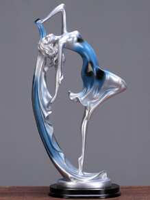 1pc Nordic Style Creative Home Decor Elegant Dancing Girl Artwork For Modern Simple Living Room TV Cabinet Decoration - Multicolor - View 1